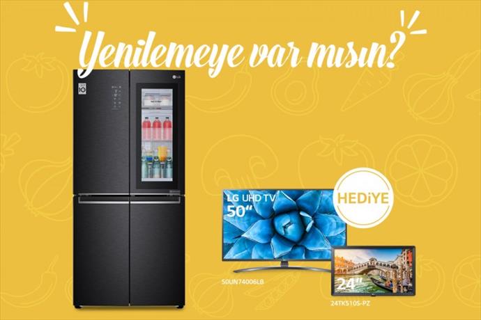  LG'den buzdolabı alana televizyon bedava