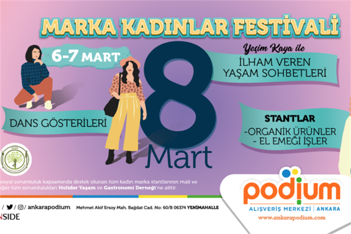 Podium AVM'de Marka kadınlar festivali