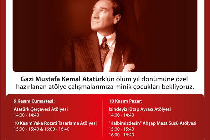 Atatürk’ü Anma Atölyeleri Rings AVM’de!