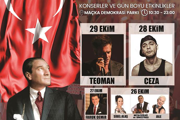 Şişli Cumhuriyet Bayramı Şöleni'nde ünlü isimler sahne alacak