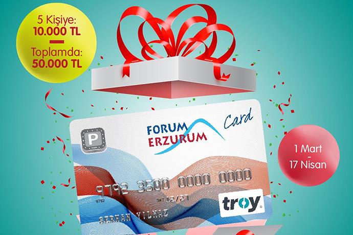 Forum Erzurum’da toplamda 50.000 değerinde ödül kazanma şansı