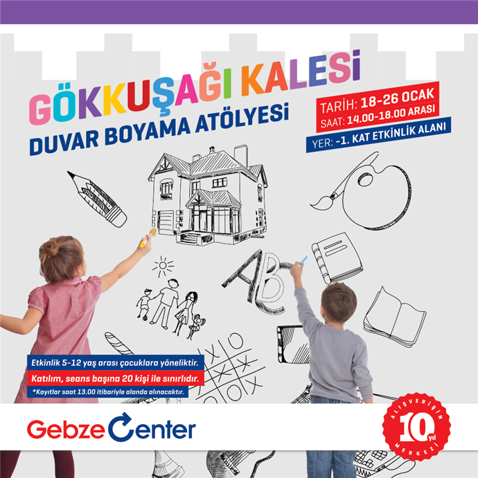 Gebze Center AVM'de yarıyıl tatili etkinlikleri