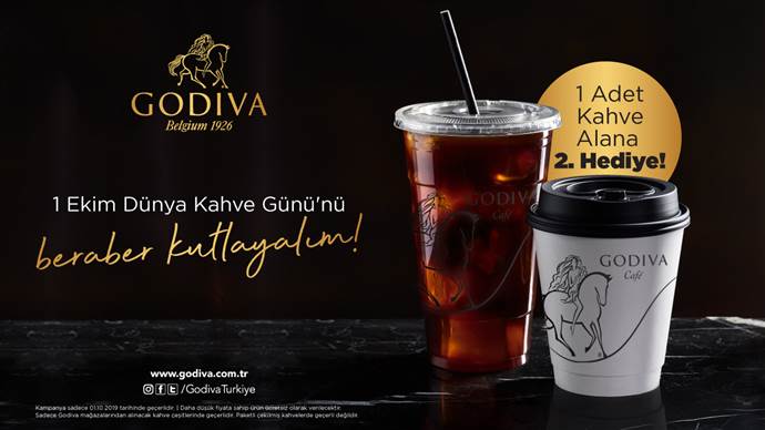 Godiva Café'lerde Dünya Kahve Günü kampanyası