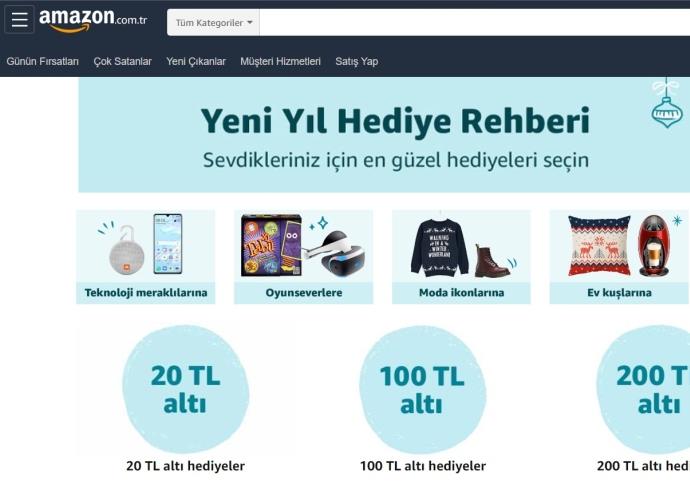 Amazon.com.tr’den yeni yıl hediye rehberi