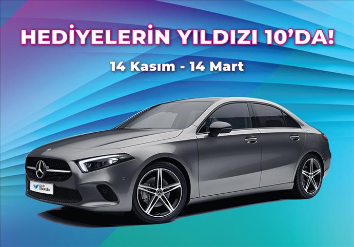 10 Burda AVM'den yeni yılda Mercedes Benz kazanma fırsatı