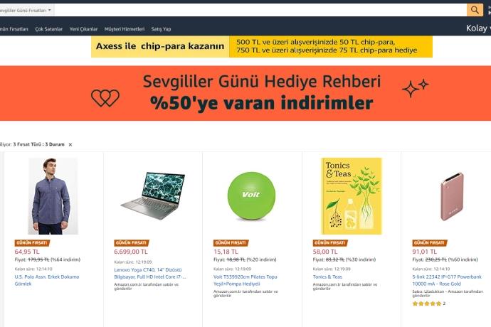 Amazon.com.tr’den Sevgililer Günü İndirimleri