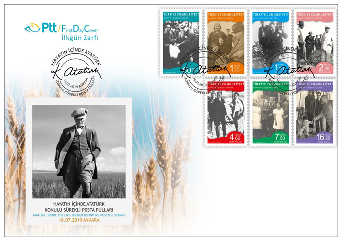 Hayatın İçinden Atatürk pulları satışa sunuldu