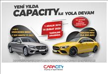 Capacity AVM yeni yılda 2 adet Mercedes-Benz hediye ediyor