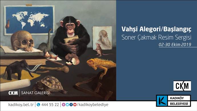 Soner Çakmak’ın Vahşi Alegori/Başlangıç adlı sergisi 2 – 30 Ekim tarihleri arasında CKM Sanat Galerisinde görülebilir.