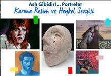 Aslı Gibidir Portreler karma resim ve heykel sergisi