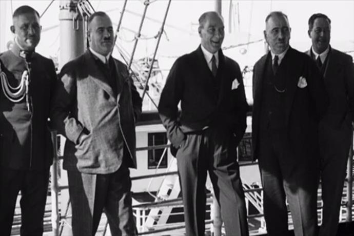 Atatürk'ün ilk kez yayınlanan Ege Vapurundaki görüntüsü